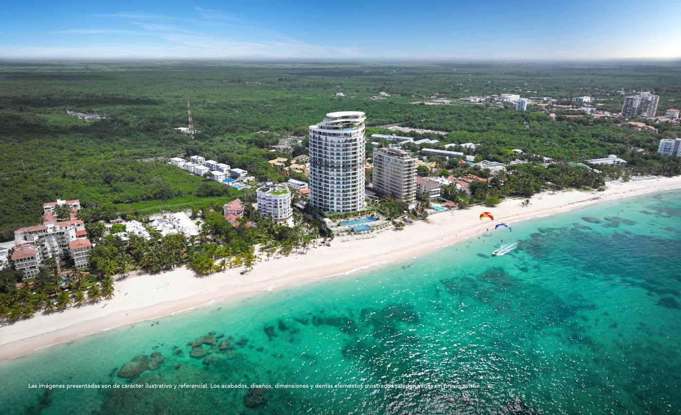 Aquamarine aerial beachfront Juan Dolio