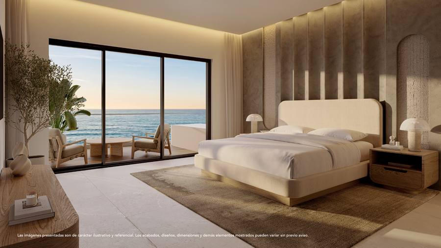 Aquamarine master bedroom Caribbean view